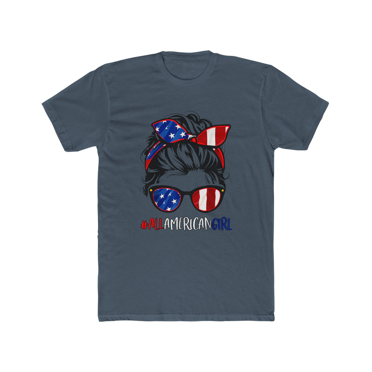 Unisex Cotton Crew Tee All American Girl