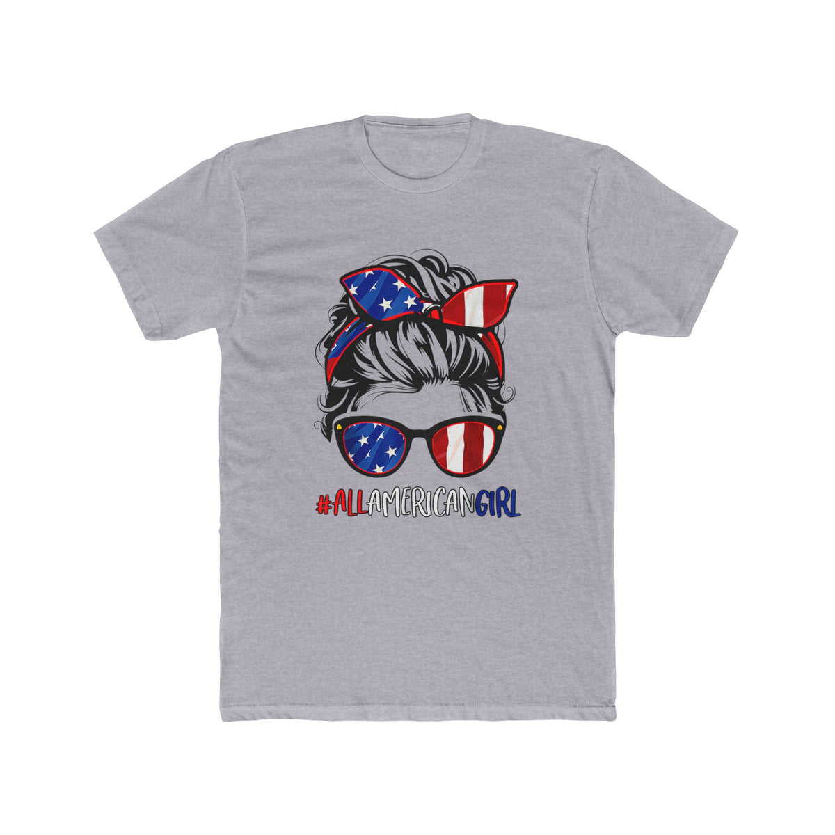 Unisex Cotton Crew Tee All American Girl