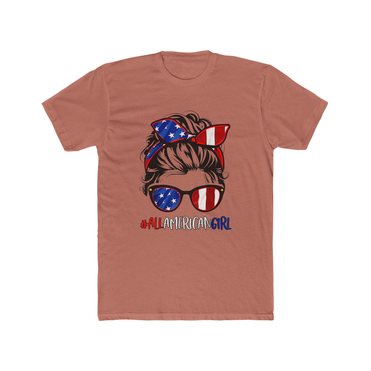 Unisex Cotton Crew Tee All American Girl