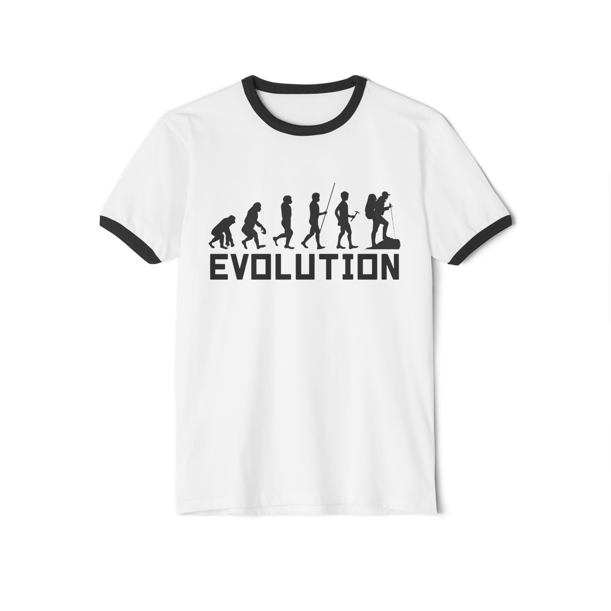 Unisex Cotton Ringer T-Shirt Evolution