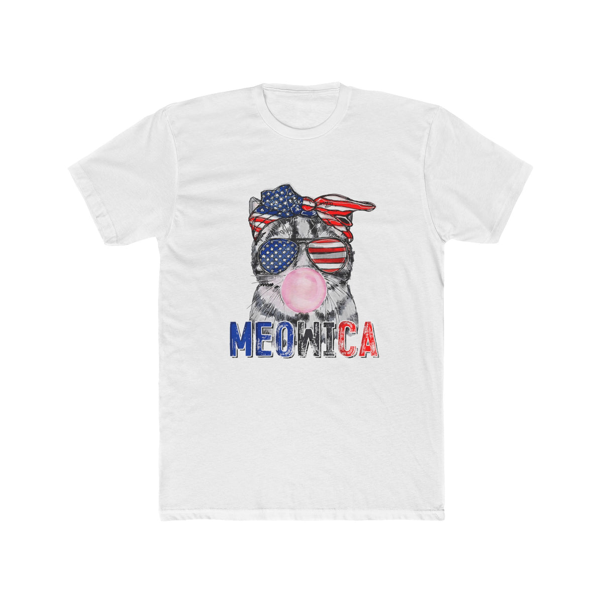 Unisex Cotton Crew Tee Meowica