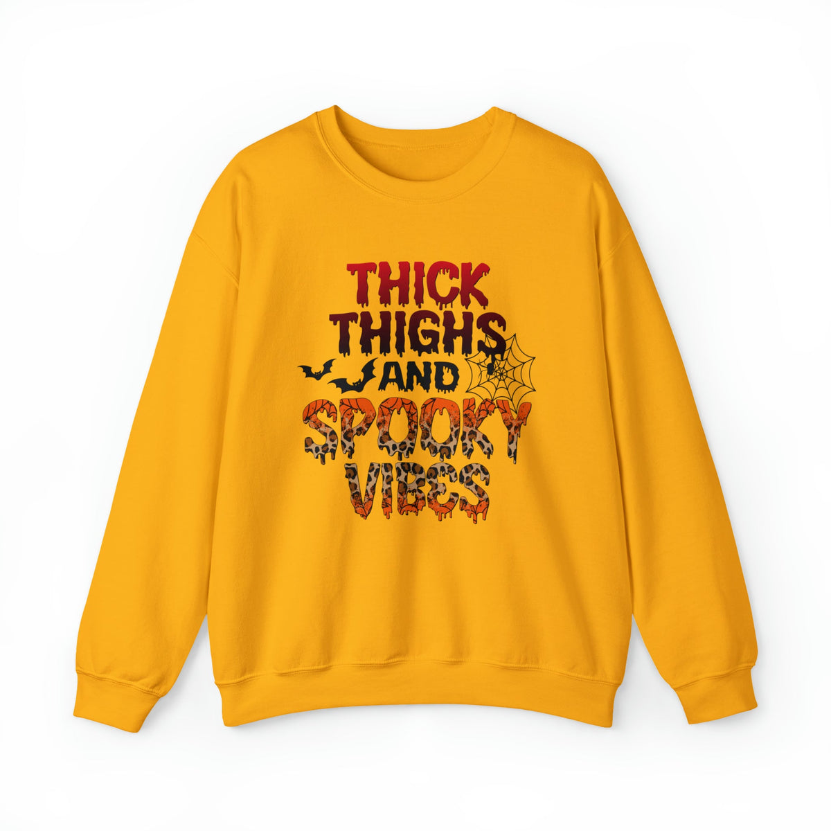 Unisex Sweatshirt Thick Thighs and Spooky Vibes Funny Halloween