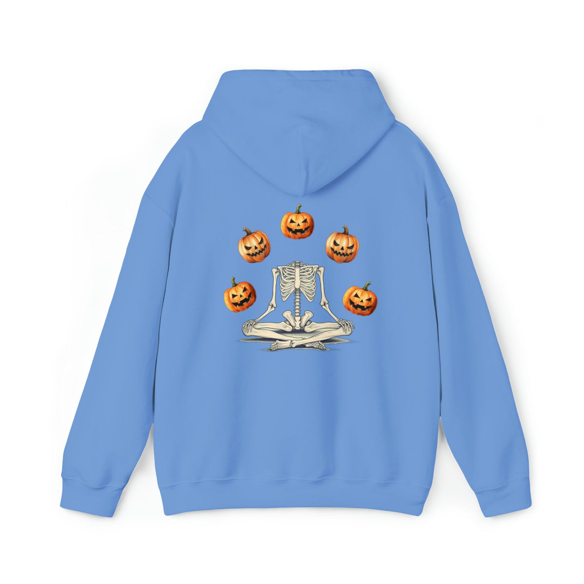 Unisex Skeleton pumpkin Hoodie, ghostly pumpkin autumnal crewneck