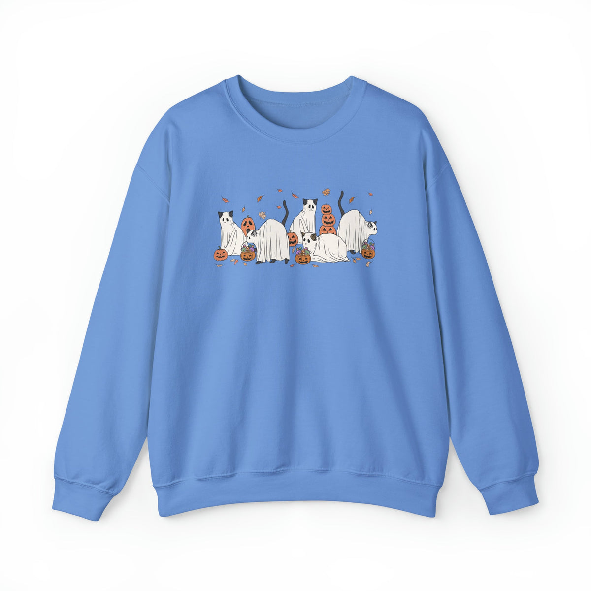 Unisex Sweatshirt Halloween Cute Cat Ghosts