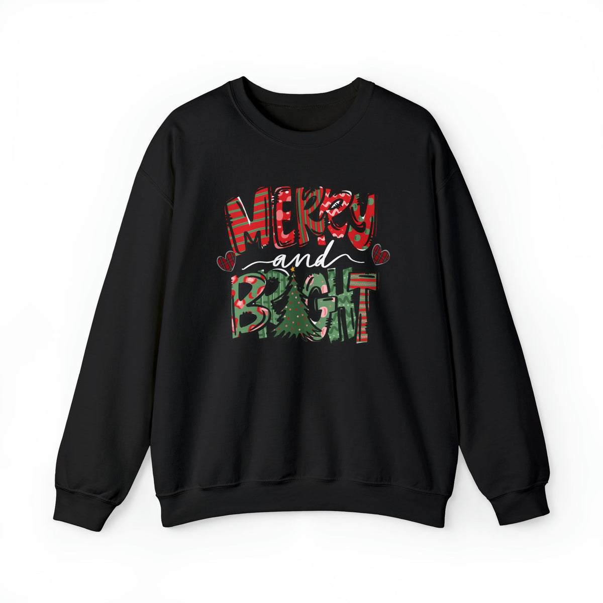 Unisex Sweatshirt Merry and Bright christmas sweater for xmas Merry Christmas crewneck shirt