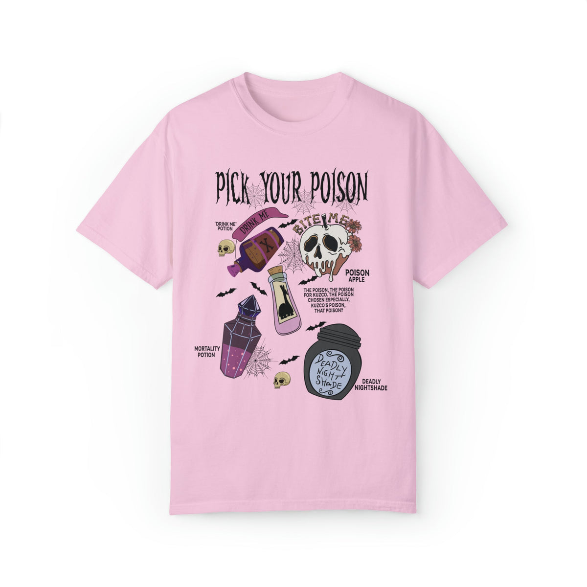 Unisex COMFORT COLORS T-Shirt Pick Your Poison Evil Retro Villains