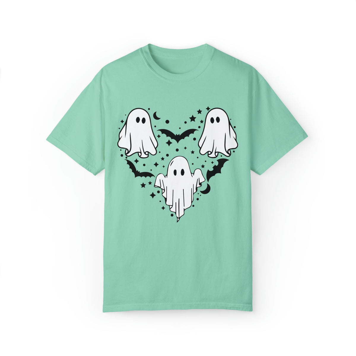 Unisex COMFORT COLORS T-Shirt Halloween mystical ghost Doodle Heart Cute Spooky Ghost