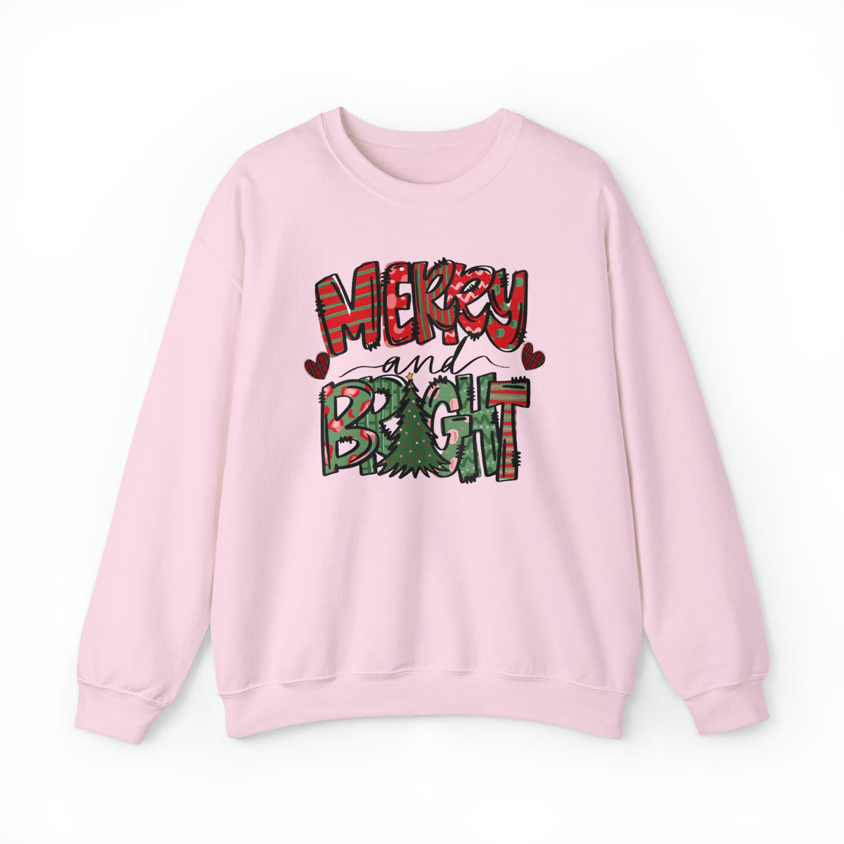 Unisex Sweatshirt Merry and Bright christmas sweater for xmas Merry Christmas crewneck shirt