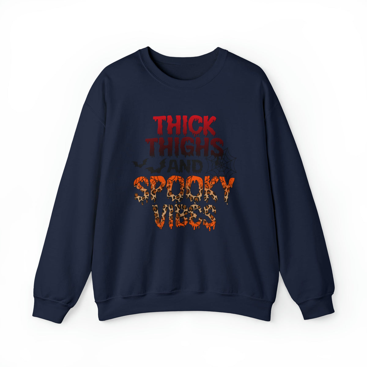 Unisex Sweatshirt Thick Thighs and Spooky Vibes Funny Halloween