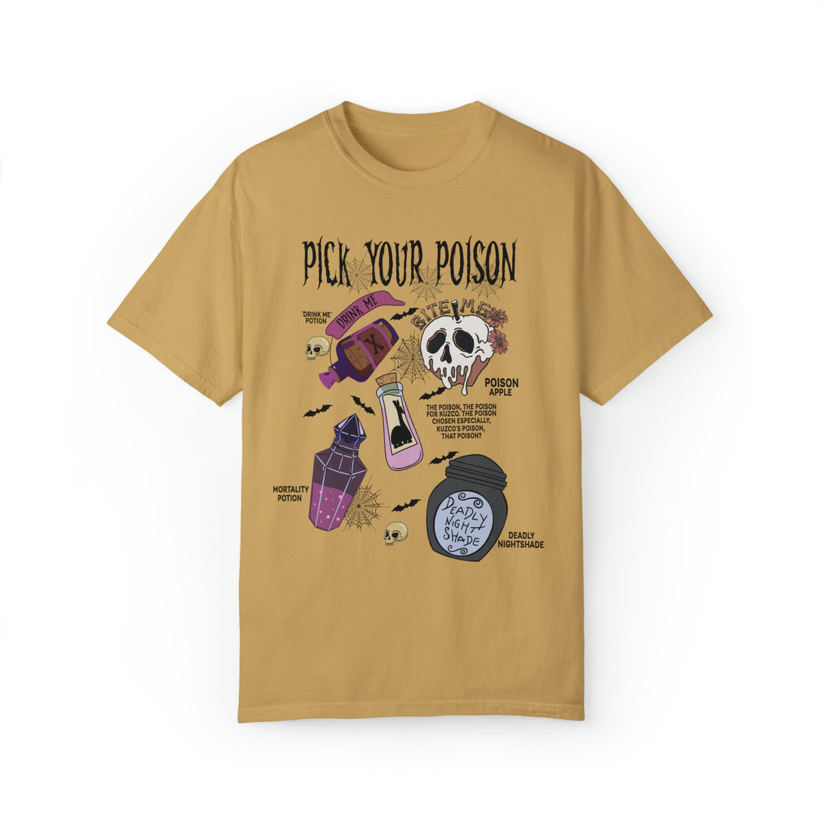 Unisex COMFORT COLORS T-Shirt Pick Your Poison Evil Retro Villains