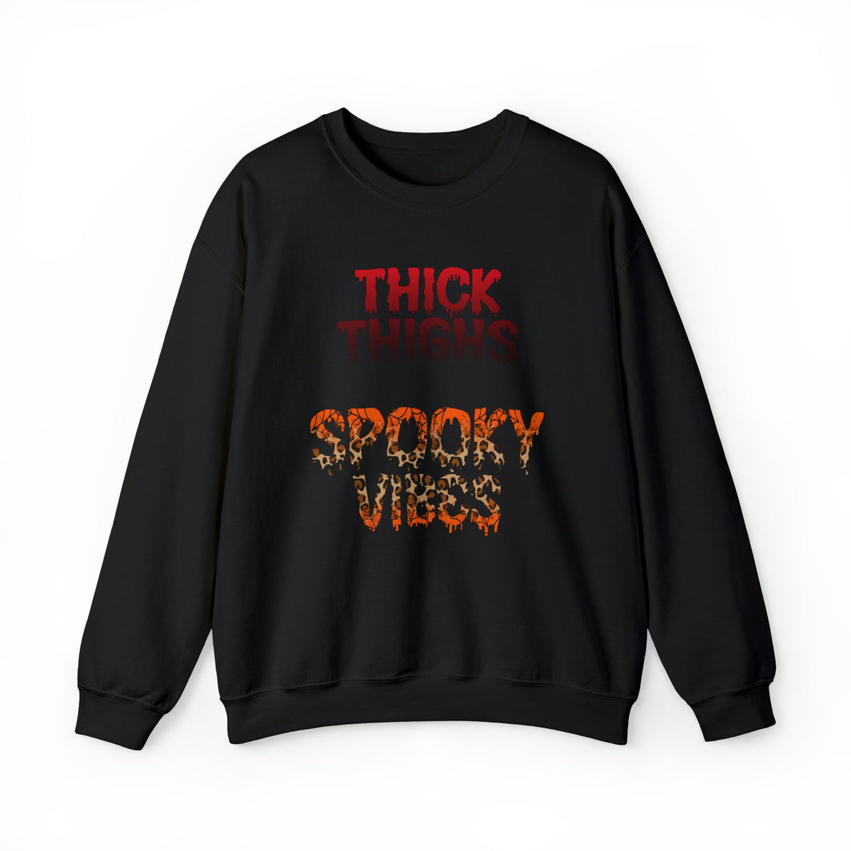 Unisex Sweatshirt Thick Thighs and Spooky Vibes Funny Halloween