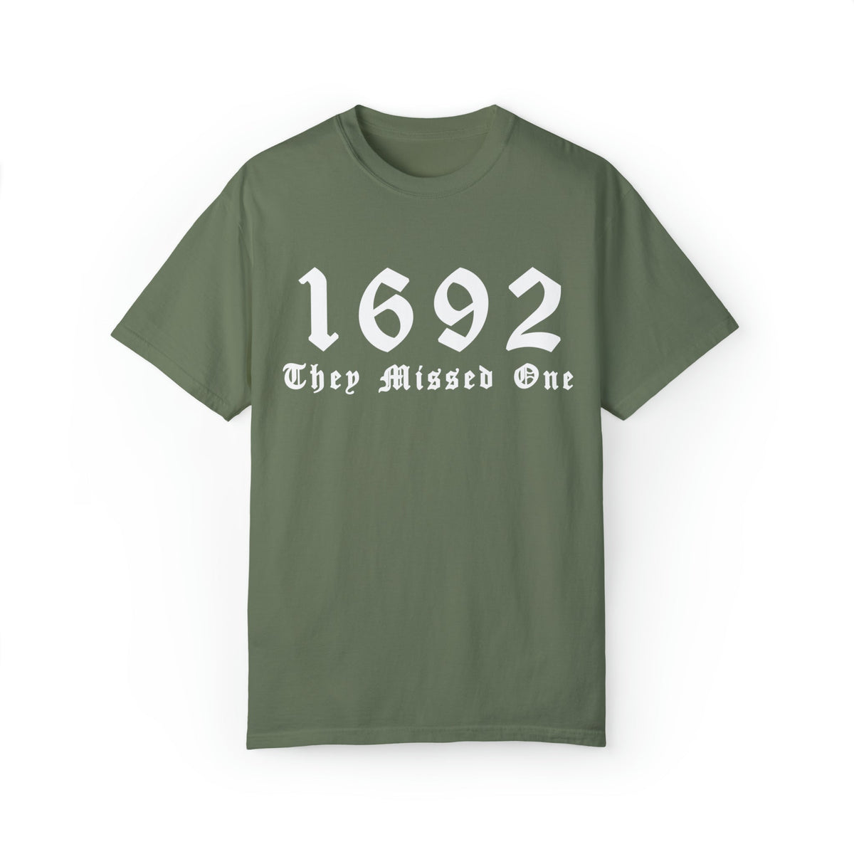 Unisex COMFORT COLORS T-shirt 1692 The Missed One Salem Witch