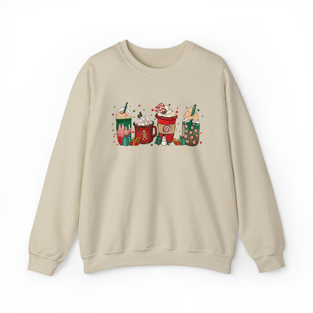 Unisex Sweatshirt Gingerbread Christmas Coffee Xmas Tee Coffee Lover Latte drink