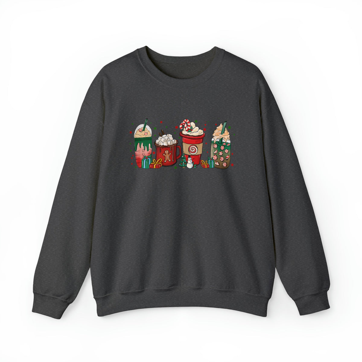 Unisex Sweatshirt Gingerbread Christmas Coffee Xmas Tee Coffee Lover Latte drink