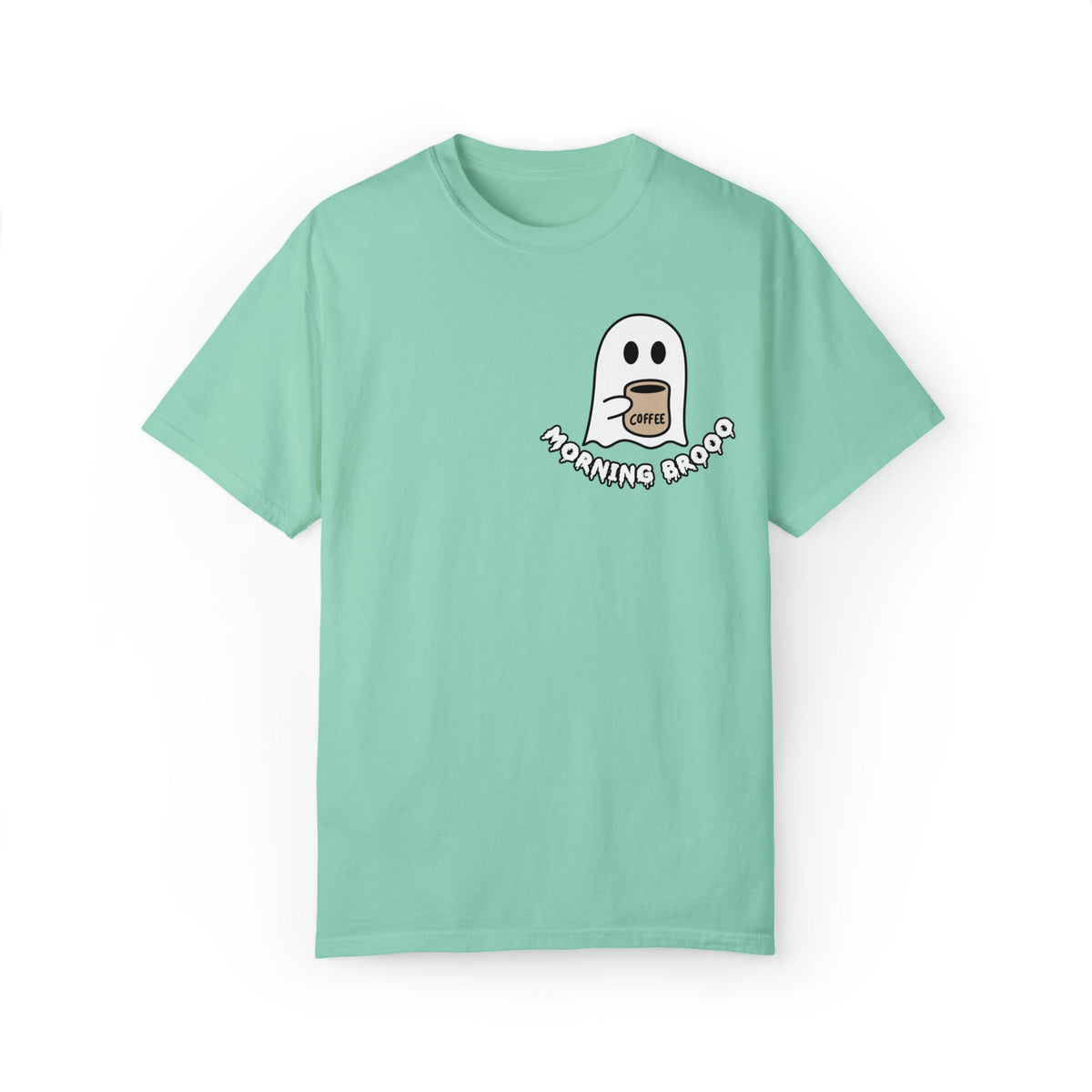 Unisex COMFORT COLORS spooky Cute ghost coffee shirts, Halloween Ghost Coffee Lovers