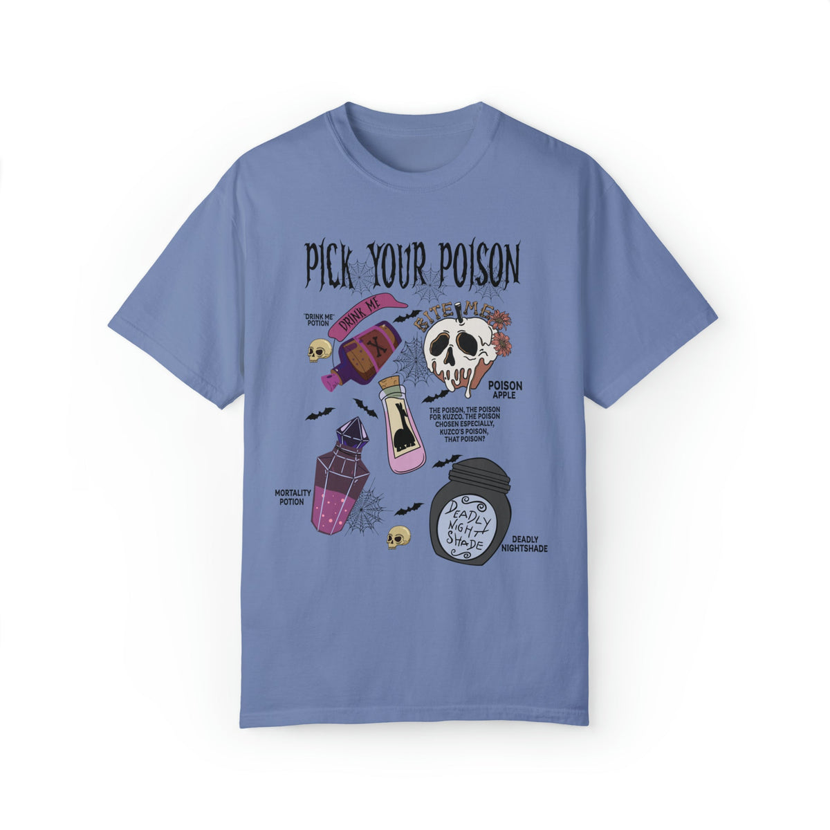 Unisex COMFORT COLORS T-Shirt Pick Your Poison Evil Retro Villains