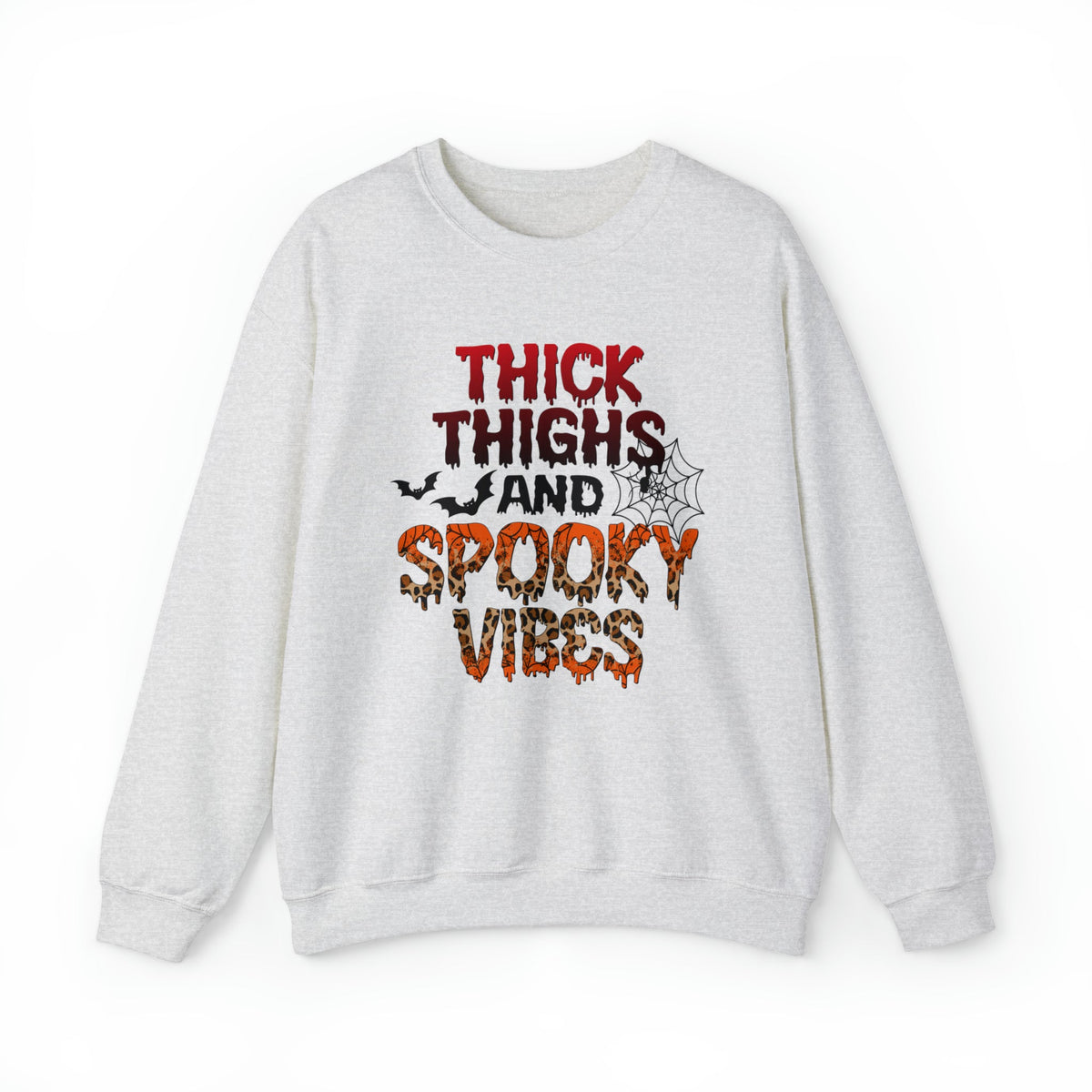 Unisex Sweatshirt Thick Thighs and Spooky Vibes Funny Halloween