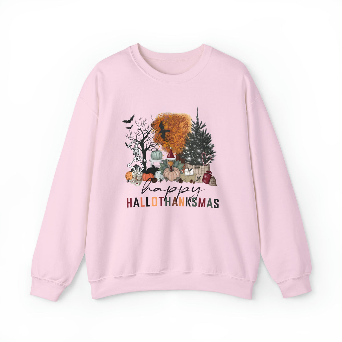 Unisex Sweatshirt Happy HalloThanksMas Funny Fall