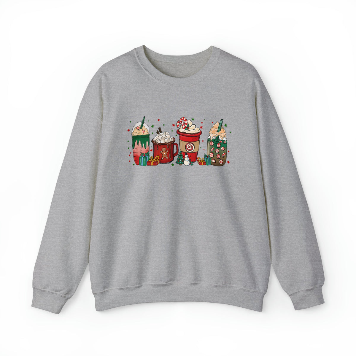 Unisex Sweatshirt Gingerbread Christmas Coffee Xmas Tee Coffee Lover Latte drink