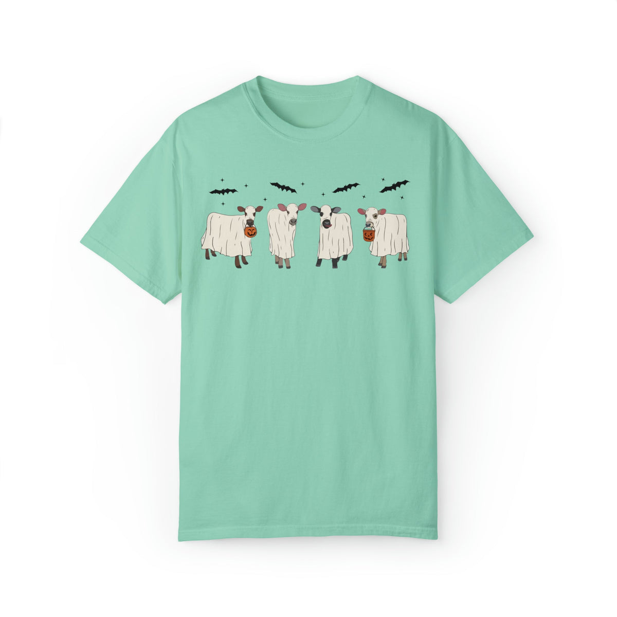 Unisex COMFORT COLORS T-Shirt Cute Cow Ghost, bull Ghost , This Is Some Bull Sheet, Funny cow lovers