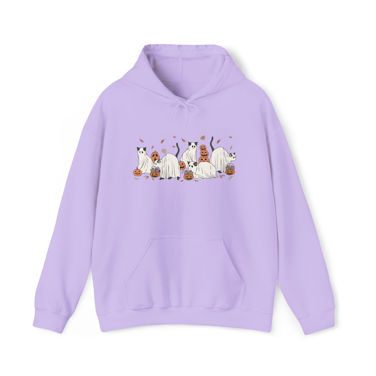 Unisex HOODIE Halloween Cute Cat Ghosts