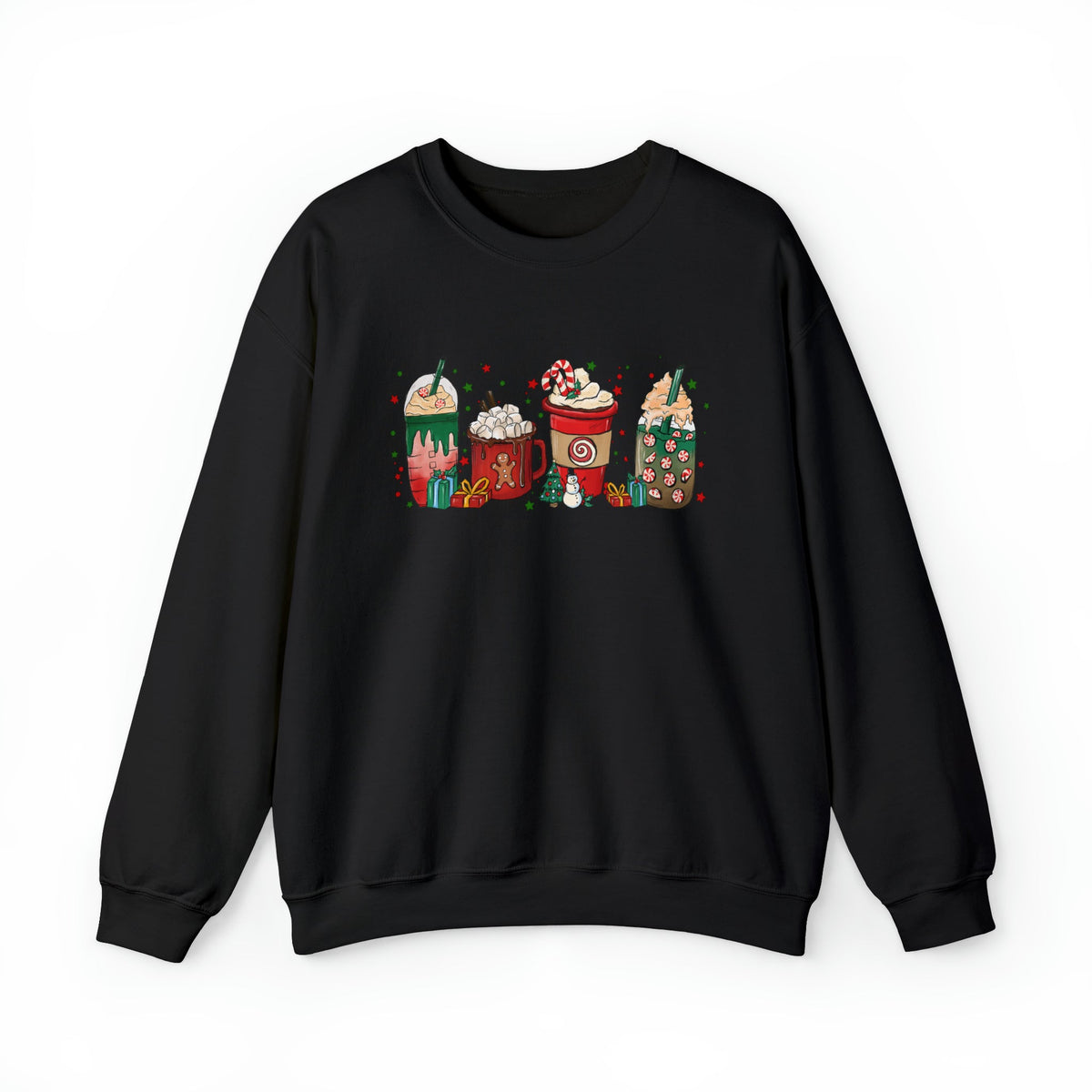 Unisex Sweatshirt Gingerbread Christmas Coffee Xmas Tee Coffee Lover Latte drink