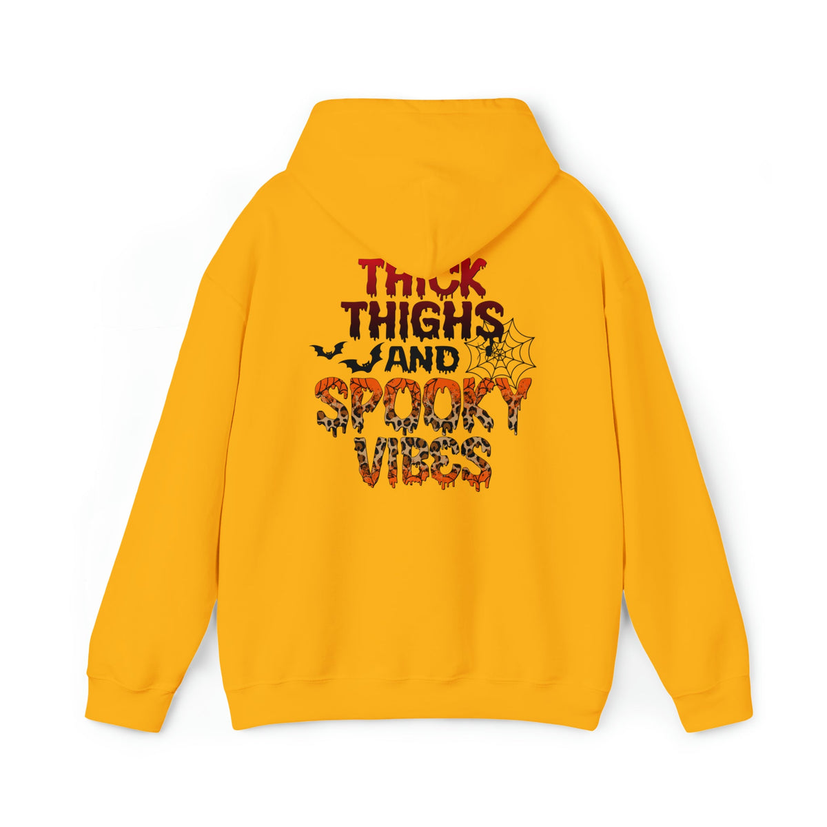 Unisex HOODIEThick Thighs and Spooky Vibes Funny Halloween