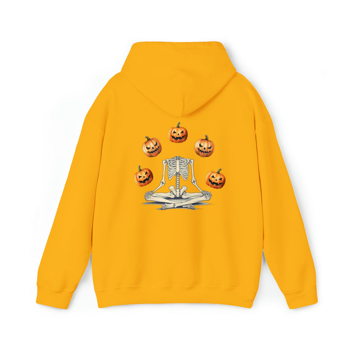 Unisex Skeleton pumpkin Hoodie, ghostly pumpkin autumnal crewneck