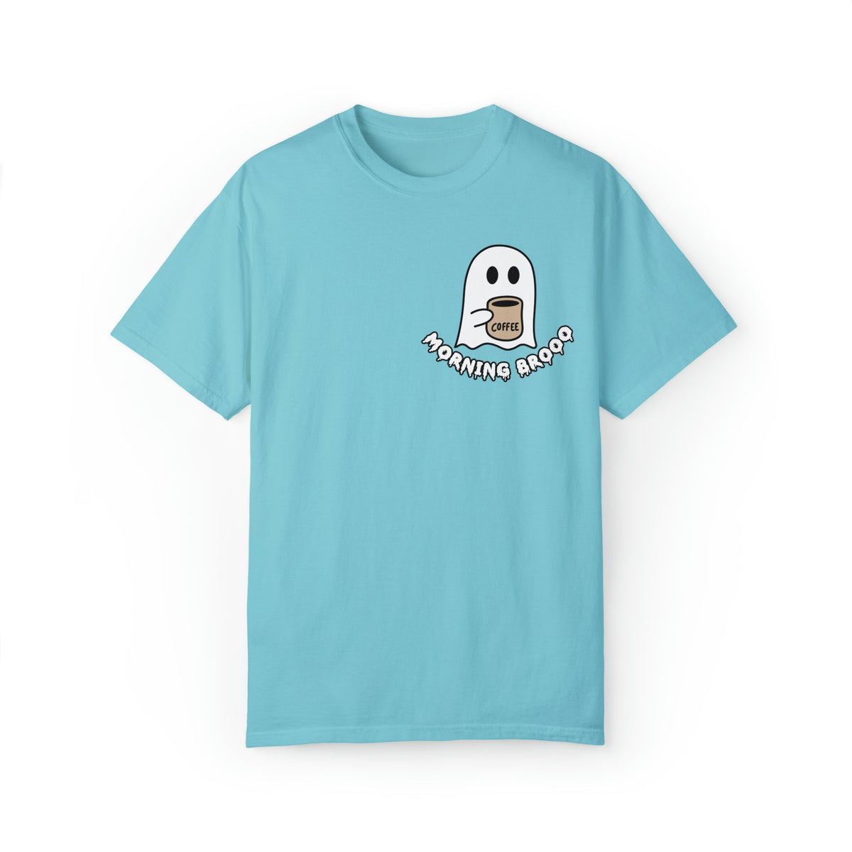 Unisex COMFORT COLORS spooky Cute ghost coffee shirts, Halloween Ghost Coffee Lovers