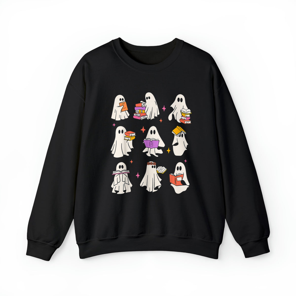 Unisex Sweatshirt Halloween books Teacher Librarian, Trick or Read, Read More Books, Ghost Books, Halloween Reading