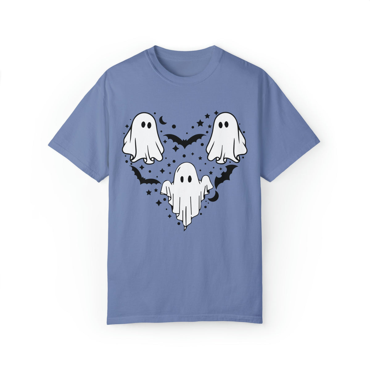 Unisex COMFORT COLORS T-Shirt Halloween mystical ghost Doodle Heart Cute Spooky Ghost