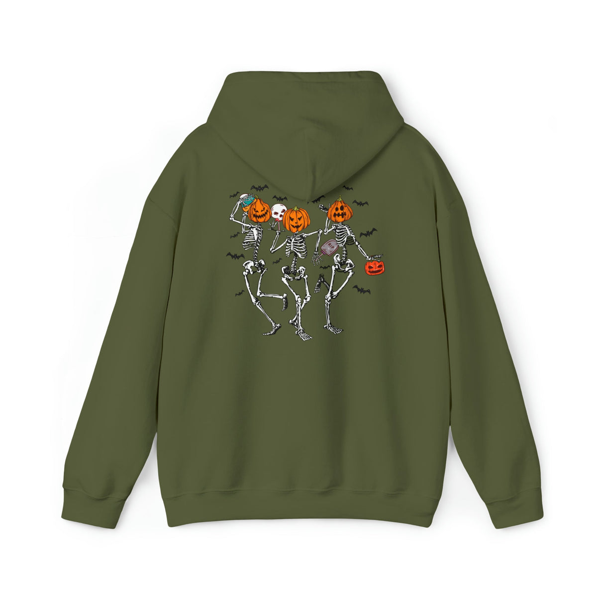 Unisex Hoodie Dancing Skeleton Halloween hoodie, spooky season pumpkin autumnal crewneck