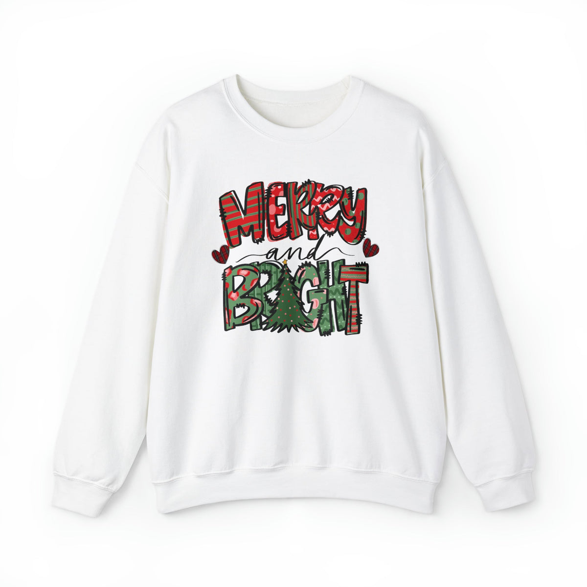 Unisex Sweatshirt Merry and Bright christmas sweater for xmas Merry Christmas crewneck shirt