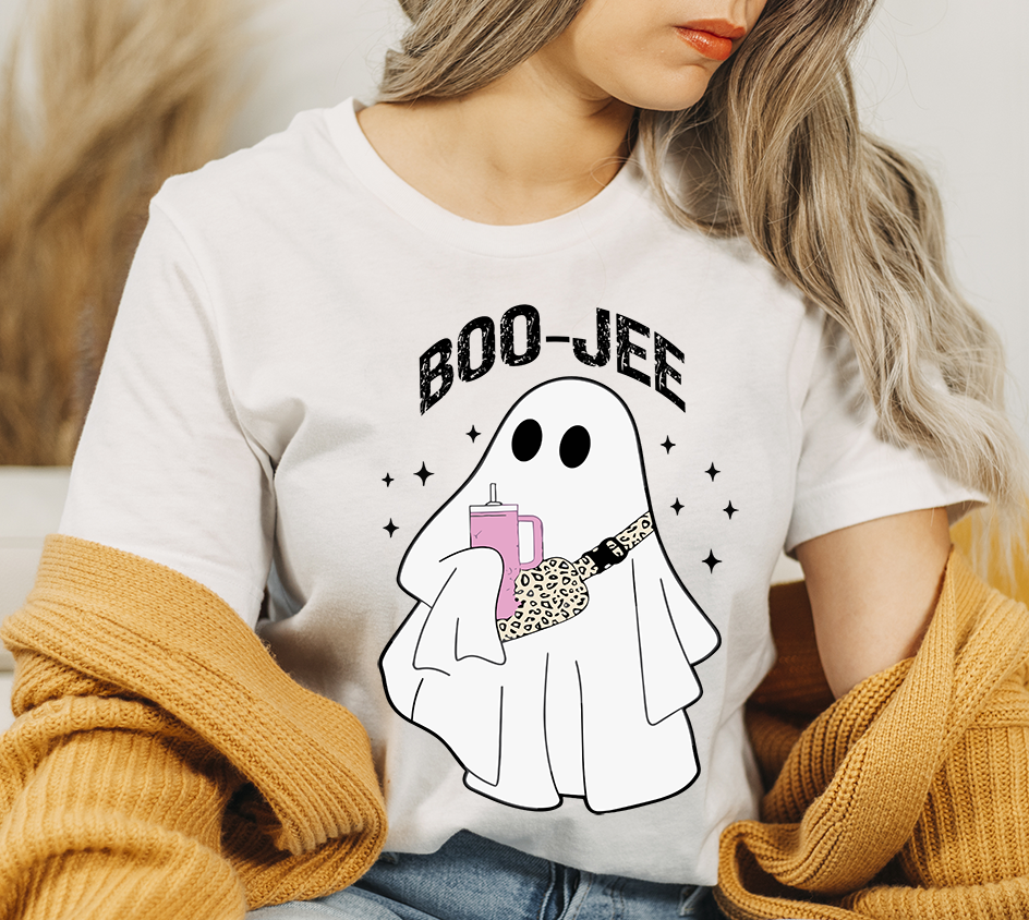 Unisex BELLA CANVA T-Shirt Boo-Jee Shirt Boojee Ghost Halloween Cute S ...