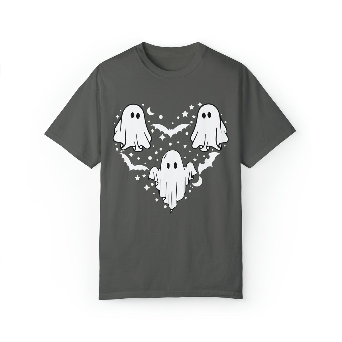 Unisex COMFORT COLORS T-Shirt Halloween mystical ghost Doodle Heart Cute Spooky Ghost