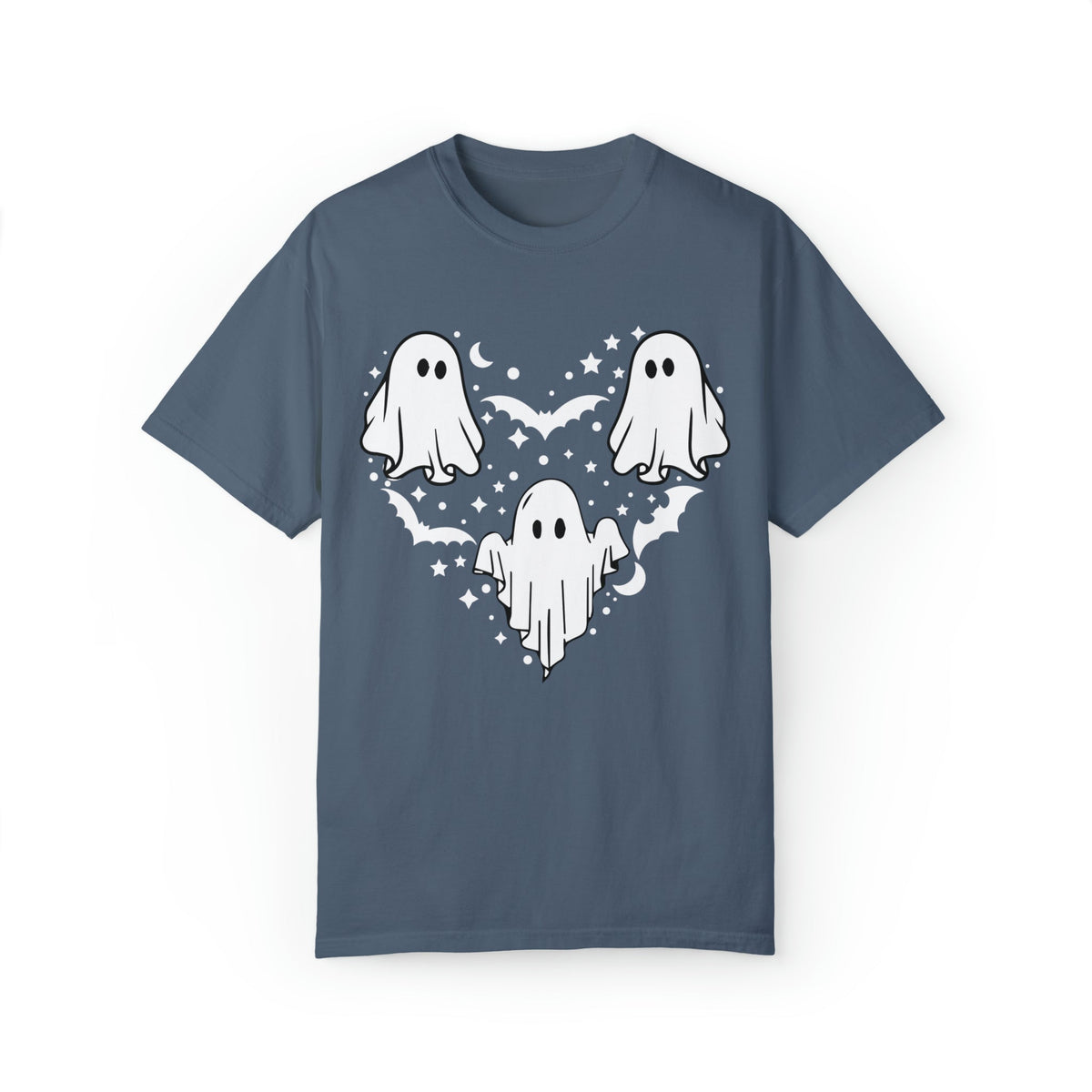 Unisex COMFORT COLORS T-Shirt Halloween mystical ghost Doodle Heart Cute Spooky Ghost