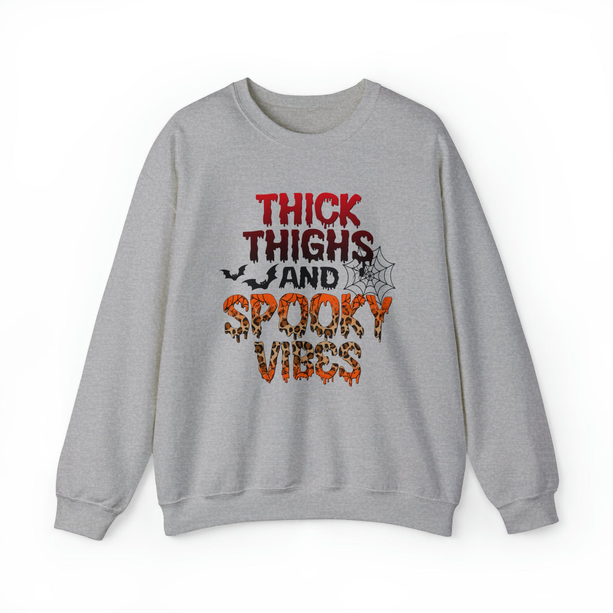 Unisex Sweatshirt Thick Thighs and Spooky Vibes Funny Halloween