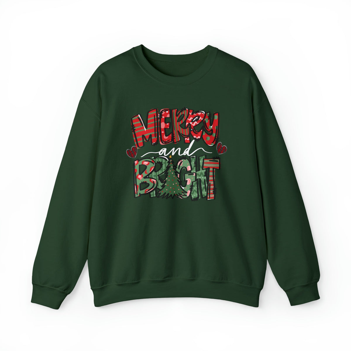 Unisex Sweatshirt Merry and Bright christmas sweater for xmas Merry Christmas crewneck shirt