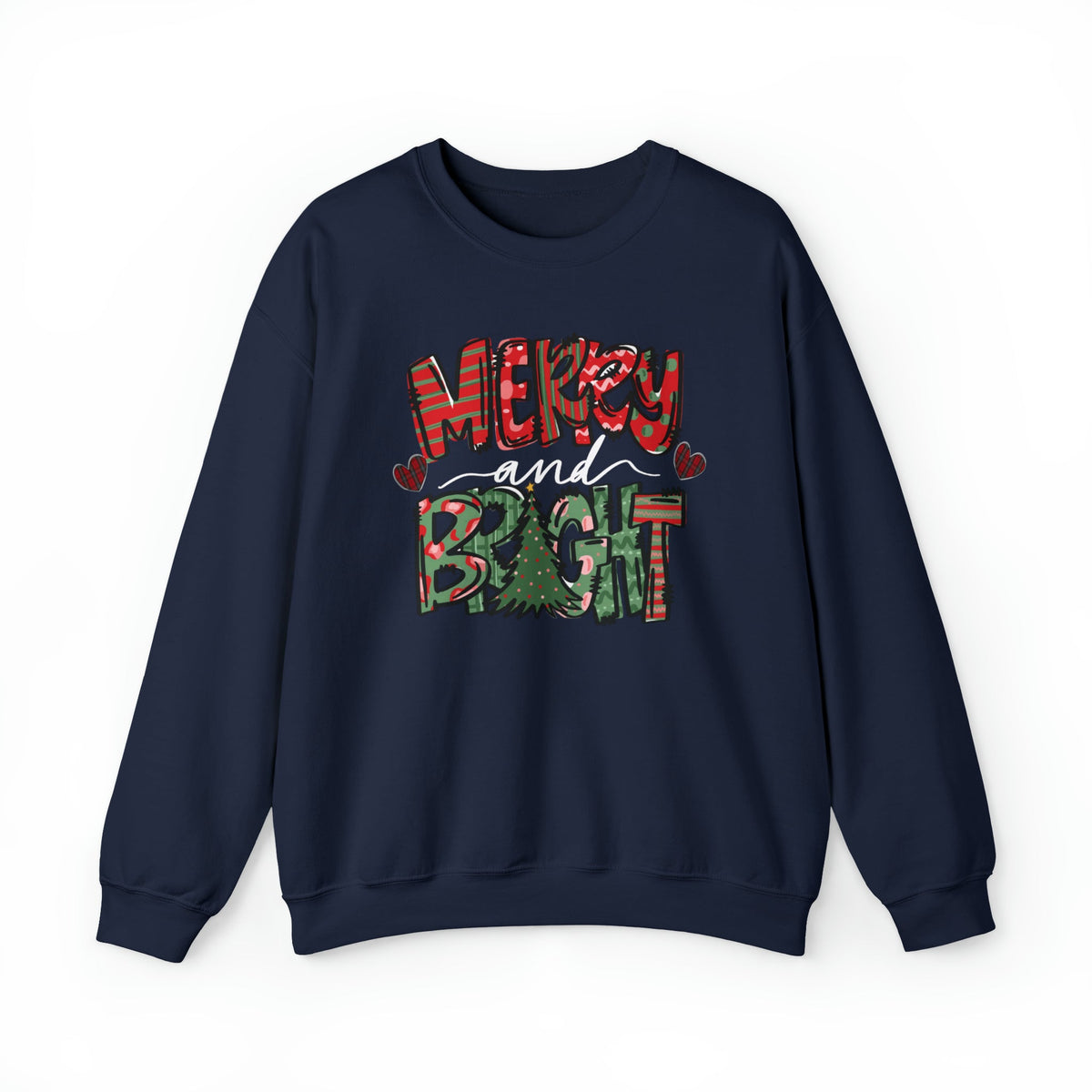 Unisex Sweatshirt Merry and Bright christmas sweater for xmas Merry Christmas crewneck shirt