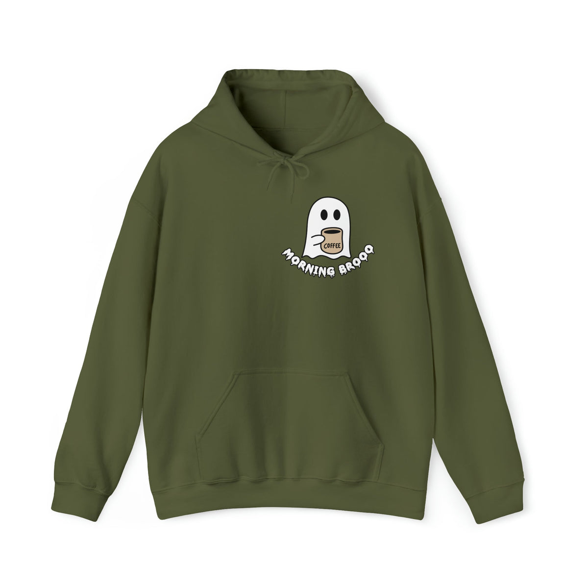 Unisex spooky Cute ghost coffee Hoodie, Halloween Ghost Coffee Lovers Hoodie