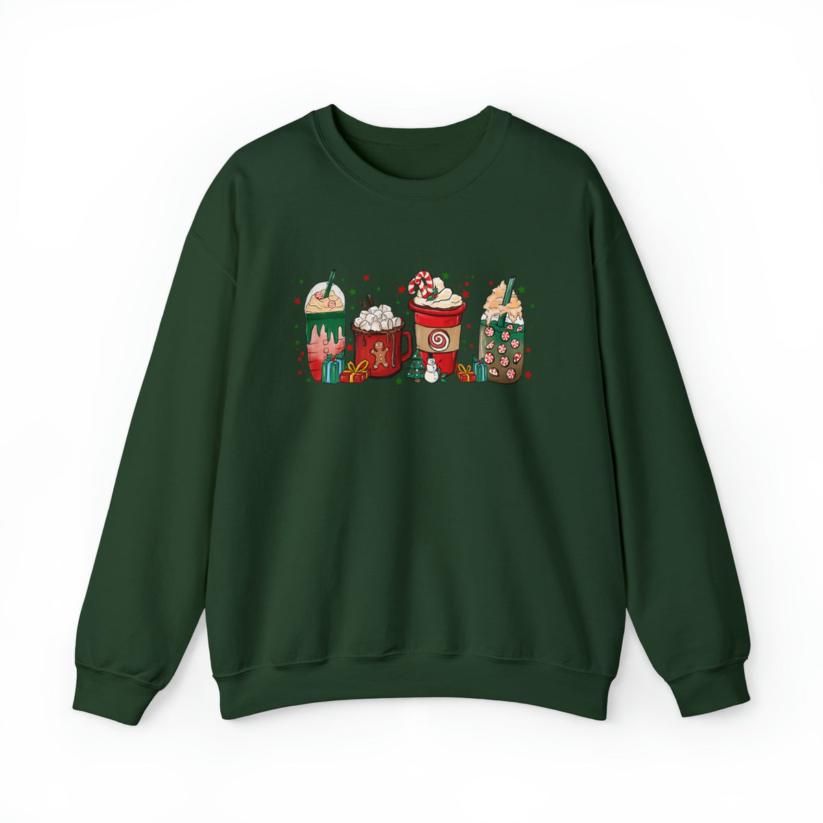 Unisex Sweatshirt Gingerbread Christmas Coffee Xmas Tee Coffee Lover Latte drink