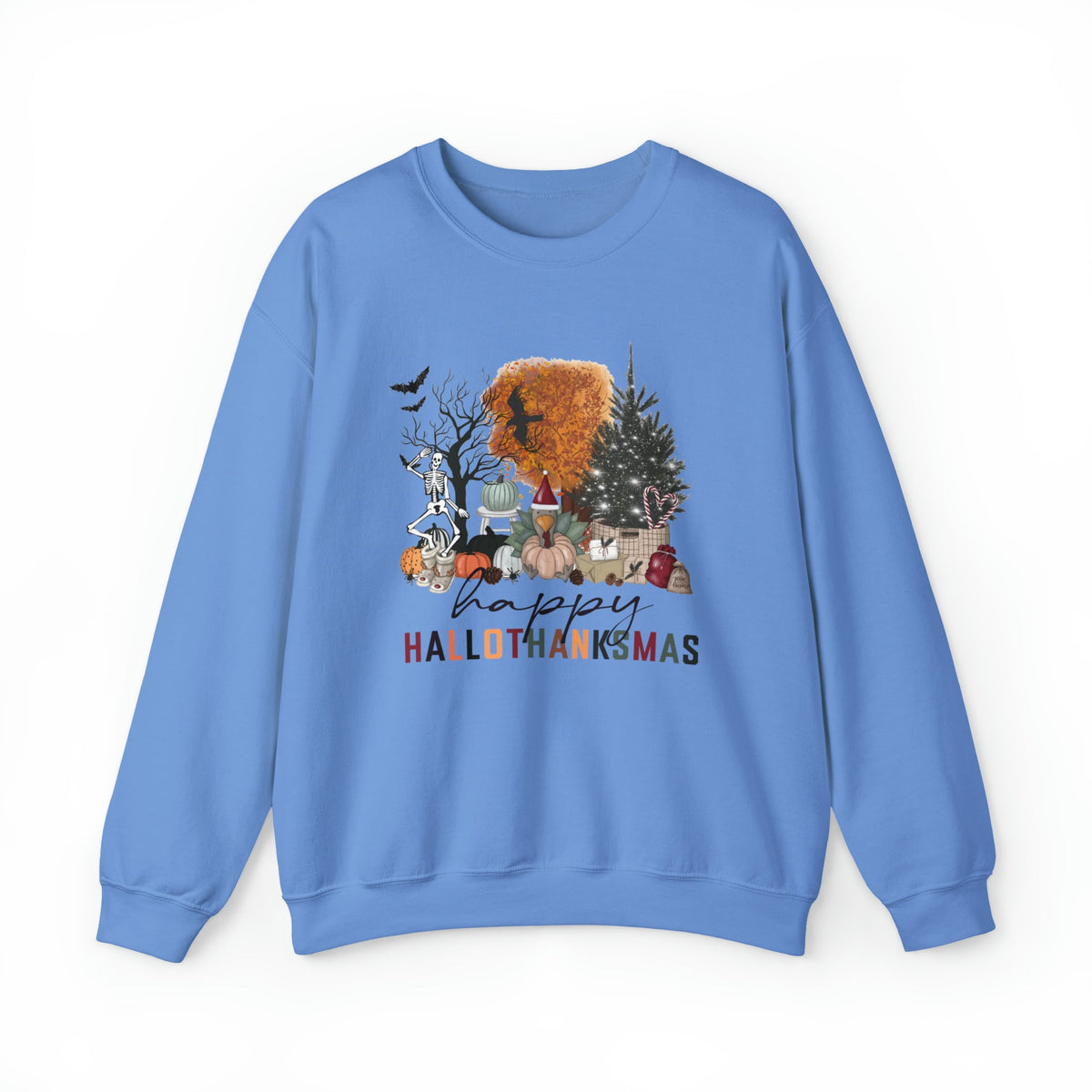 Unisex Sweatshirt Happy HalloThanksMas Funny Fall