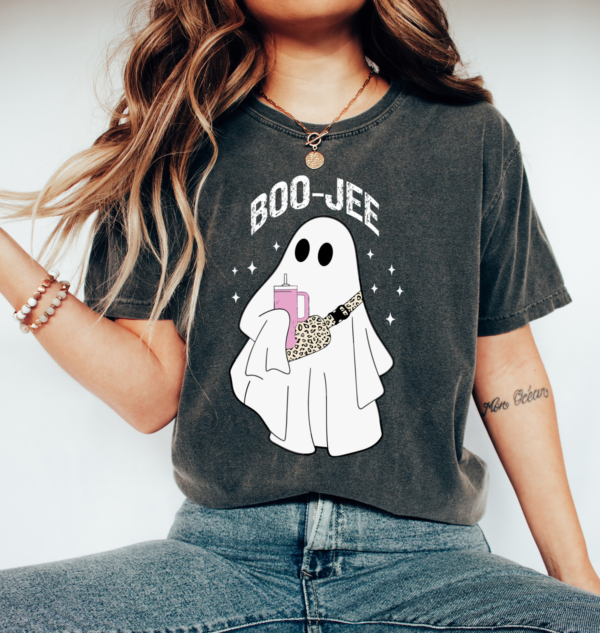 Unisex COMFORT COLORS Boo-Jee Shirt Boojee Ghost Halloween Cute Spooky