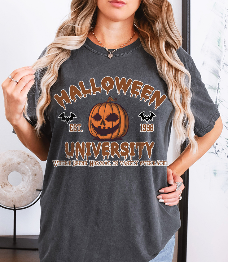 Unisex COMFORT COLORS Halloween University shirt, Halloween small Town Est 1998 shirt